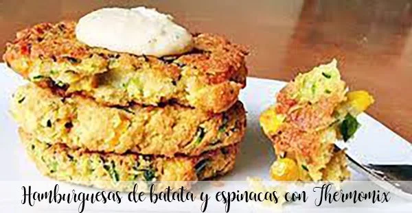 Burgery z batatów i szpinaku z Thermomixem with