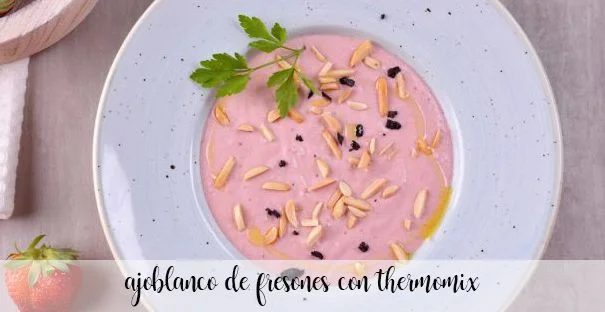Ajoblanco truskawek z Thermomixem