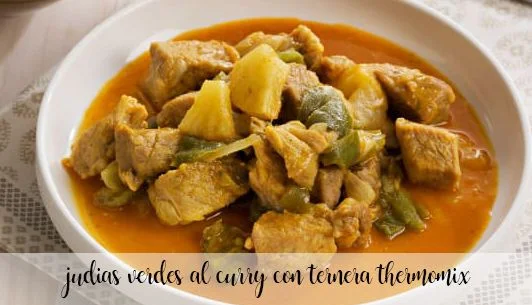 Curry z fasoli szparagowej z wołowiną z Thermomixem