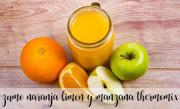 sok pomarańczowy, cytrynowy i jabłkowy z termomiksem