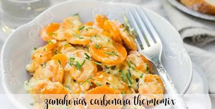 Marchew carbonara z termomiksem