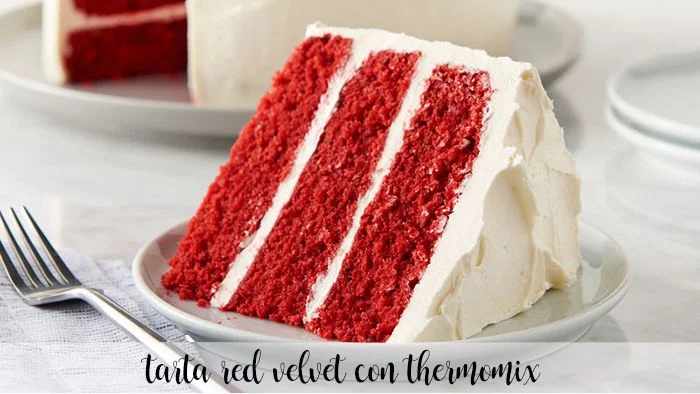 Ciasto termomiksowe z czerwonego aksamitu