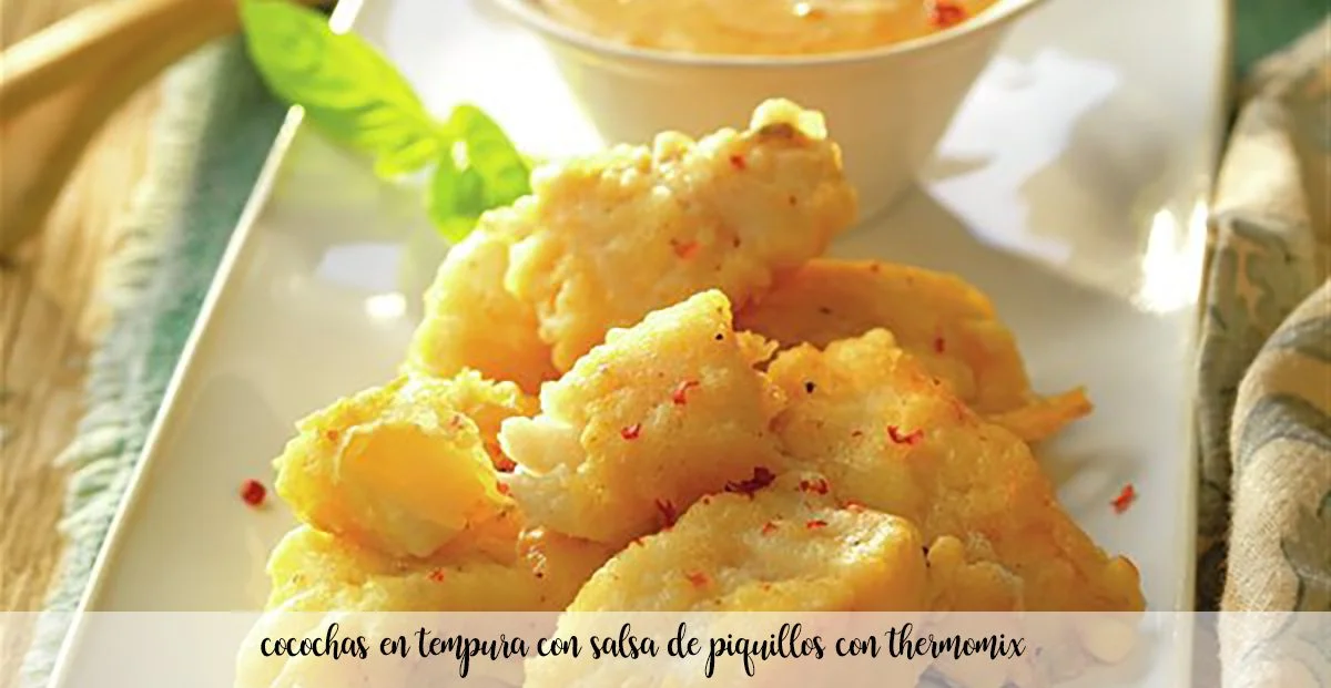 Kokosy w tempurze z sosem paprykowym piquillo w Thermomixie