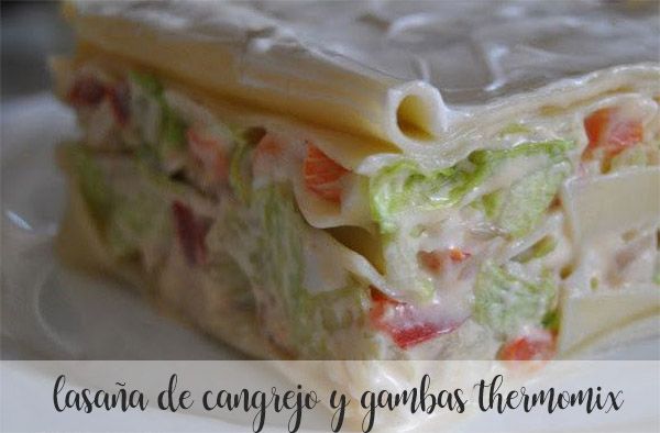 Lasagne z dorsza i krewetek z termomiksem