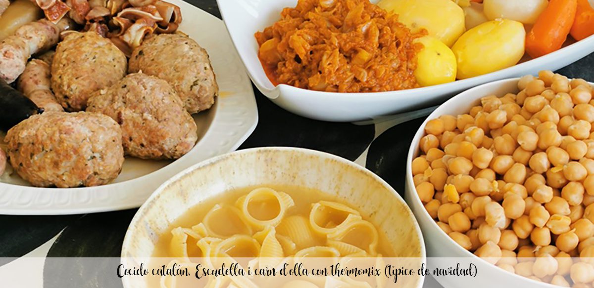 Gulasz kataloński, Escudella i carn d'olla z termomiksem (typowe święta)