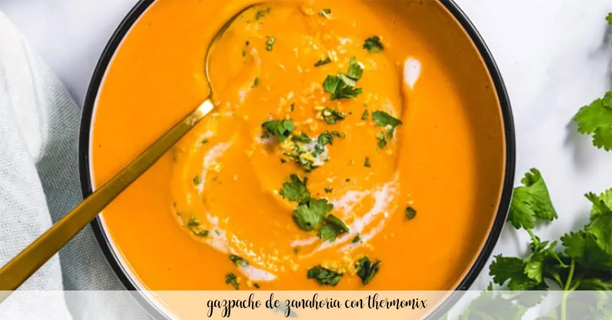 Lekkie gazpacho marchewkowe z Thermomixem