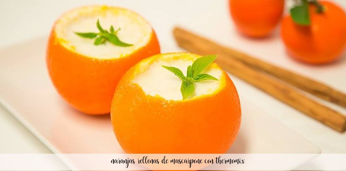 Pomarańcze nadziewane mascarpone z Thermomixem