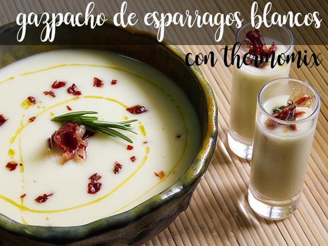 Gazpacho z białych szparagów z termomiksem