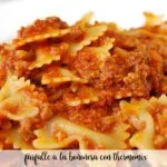 Farfalle bolognese z Thermomixem