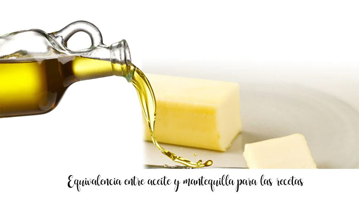Równoważność oleju i masła w przepisach