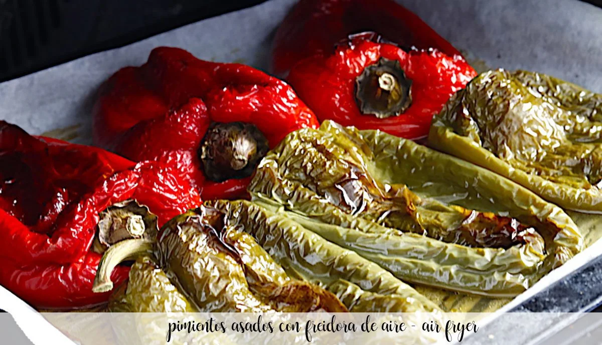pieczona papryka w frytownicy powietrza - frytkownica powietrza