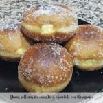 Pączki nadziewane wanilią i czekoladą z użyciem Thermomixa