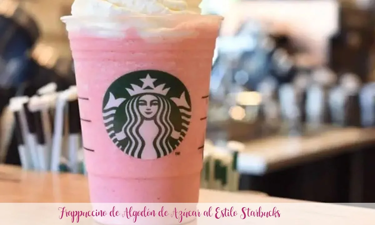 Frappuccino z watą cukrową w stylu Starbucks